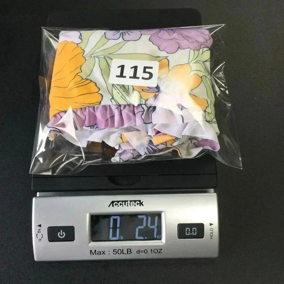 Cupshe Womens Multicolor‎ Floral Ruffled Bikini Bottom Swimwear Medium - Picture 9 of 10